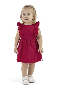 Vestido Feminino Infantil Regata Liso Verde - Ref 211526 - Elian