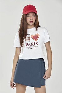 Short Saia Feminino Juvenil Sarja Preto - Elian Beats - Ref 271721