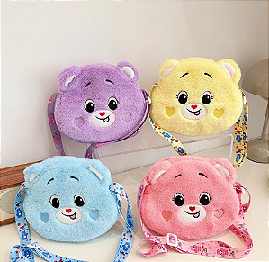 Bolsa Pelucia - Ursinhos Carinhosos - com Alça Regulavel