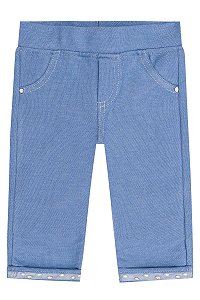 Calça Legging Jeans Infanti Ref 44062