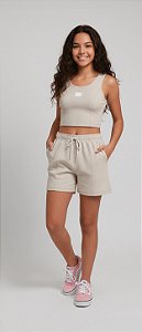Conjunto Regata Cropped e Bermuda Feminino Juvenil - Elian Beats - Ref 271832