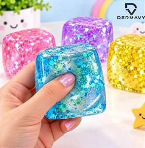 Squishy - Cubo Gelo - Antiestresse - Sensorial - Fidget