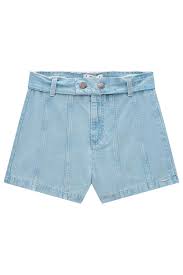 Shorts Juvenil em Jeans Claro com 2 Botões Arkansas - Ref 73855 - Lilimoon