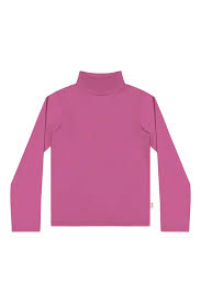 Blusa Manga Longa Elian Juvenil Feminina Gola Alta Básica Cotton Cores - Elian - REf 50060