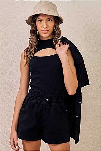 Blusa Regata Boxy em Canelado Mauí Cores - Ref 74539 - Lilimoon