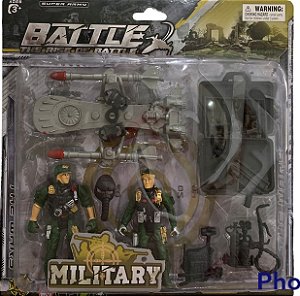 Brinquedo Militar com 9 peças The Wars - PicaPau Toys