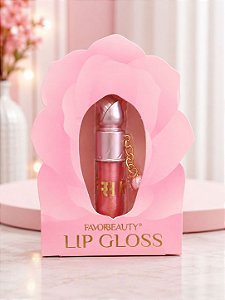 Lip Gloss - Favorbeauty - com Pingente - Rosa