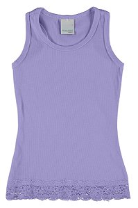 Blusa Feminina Canelada Lilas Malwee Kids Ref40357
