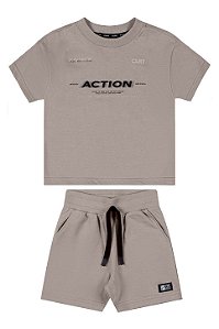Conjunto Masculino - Camiseta em Meia Malha e Bermuda em Molecotton - Coloritta - Ref 72295