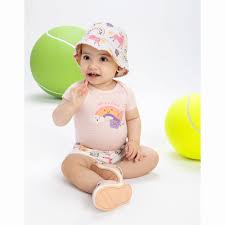 Kit Com Body, Short e Chapéu Menina Elian Baby - Rosa - Elian -  Ref 211509