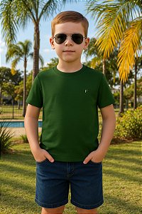 Camiseta Infantil Masculina Básica Cores - Faeto