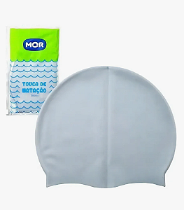 Touca Para Natação - De Silicone - Cinza Mor - Adulto e infantil
