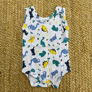 Body Regata Masculino Dinossauro