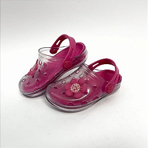 SANDÁLIA WORLDCOLORS CLOG MINI CLEAR 204006.2297 TRANSPARENTE FEMININA