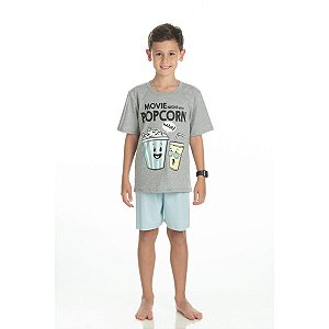 PIJAMA BY GUS BERMUDA/CAMISETA MANGA CURTA 5287 MALHA INFANTIL MASCULINO