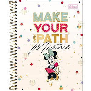 CADERNO TILIBRA UNIVERSITÁRIO 10 MATÉRIAS CAPA DURA MINNIE COLEGIAL 160 FOLHAS 170837-P (CORES SORTIDAS)