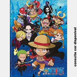 CADERNO TILIBRA BROCHURÃO C DURA (G) ONE PIECE  1780-P (CORES SORTIDAS)