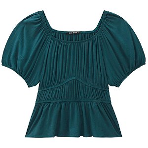 BLUSA DOCE TRAMA MANGA CURTA 102839 VISCOSE FEMININA