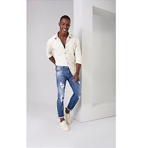 CALÇA OPPNUS JEANS/ELASTANO 11064900127 SKINNY MASCULINA