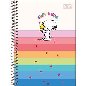 CADERNO TILIBRA ESPIRAL CAPA DURA 1/4 (P) SNOOPY 80 FOLHAS 3561-P (CORES SORTIDAS)