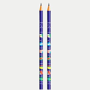 LÁPIS FABER GRAFITE BANDEIRAS UNISEX (CORES SORTIDAS) 4937-P