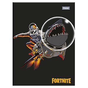 CADERNO FORONI BROCHURÃO CAPA DURA FORTNITE 80 FOLHAS 2019-P (CORES SORTIDAS)
