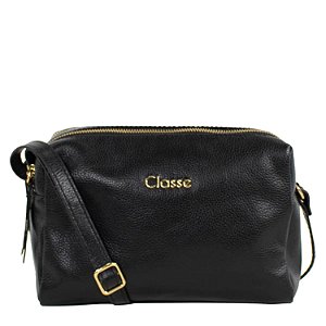 BOLSA CLASSE TRANSVERSAL 2870-1I COURO 2 ZÍPER FEMININA