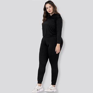 CONJUNTO INVERNO GRAPHENE CALÇA/BLUSÃO COM CAPUZ G0772 POLIAMIDA FEMININO