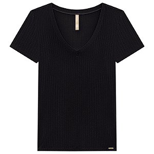 BLUSA LUNENDER MANGA CURTA 390 MALHA CANELADA 156