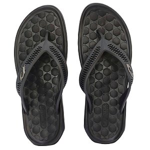 CHINELO PEGADA DEDO ACQUA 161001-03 TIRAS DE COURO MASCULINO