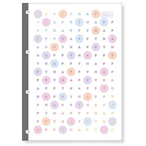PAPEL TILIBRA BLOCO FICHARIO 4 FUROS HAPPY 256262-P