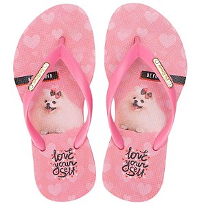 CHINELO RAFITTHY DEDO LULU LOVE KIDS FEMININO ROSA