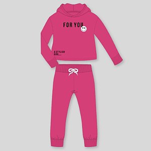CONJUNTO INVERNO BY GUS CALÇA E BLUSÃO CARECA MOLETOM FEMININO