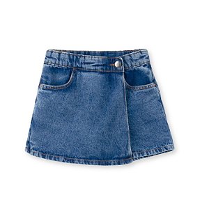 SHORT SAIA HERINGKIDS JEANS BRUTO BASIC FEMININO INFANTIL