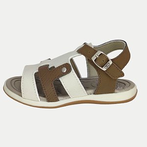 SANDALIA KIDY BABY EQUILIBRIO BEGE MASCULINA INFANTIL