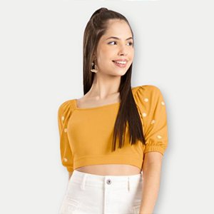 BLUSA LUNENDER HITS MC MALHA CROPPED FEMININA JUVENIL
