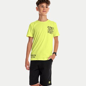 CONJ. VERÃO BY GUS BERMUDA MOLETINHO CAMISETA MC  MASCULINO JUVENIL
