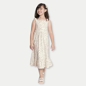 VESTIDO ALAKAZOO REGATA MALHA ESTAMPADO FEMININO INFANTIL