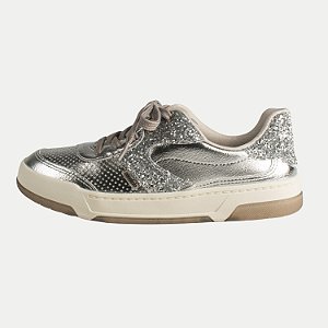 TÊNIS DAKOTA CASUAL  COM CADARÇO PRATA FEMININO