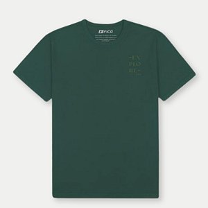 CAMISETA FICO MC COMFORT ALGODÃO SILKA VERDE MASCULINA