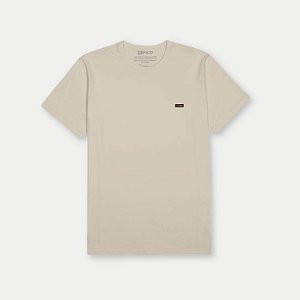 CAMISETA FICO MC COMFORT LISA BEGE MASCULINA