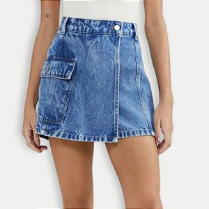 SHORT HERING JEANS MEDIO BRUTO  BÁSIC FEMININO