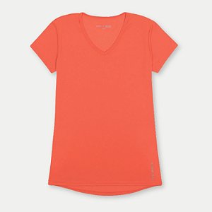 BLUSA GRAPHENE MC POLIAMIDA FITNESS LARANJA FEMININA