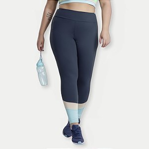 CALÇA GRAPHENE POLIAMIDA LEGGING COM RECORTE AZUL MARINHO FEMININA