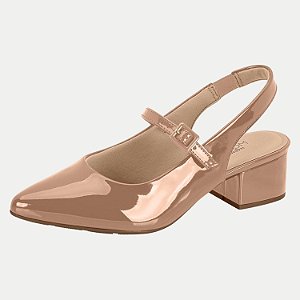 SAPATO MODARE SALTO MÉDIO CHANEL NUDE FEMININO