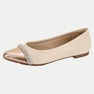 SAPATILHA MODARE BICO FINO CREME FEMININA
