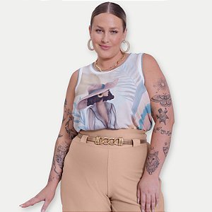 BLUSA LUNENDER REGATA MAIS MULHER MISTA ESTAMPADA FEMININA