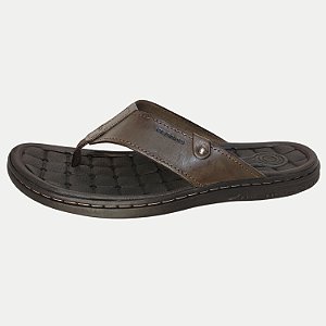 CHINELO PEGADA DEDO CASUAL TIRAS DE COURO MASCULINO