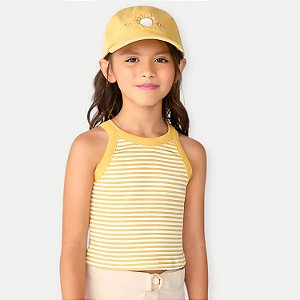 BLUSA HERINGKIDS REGATA MALHA CANELADA LISTRADA FEMININA INFANTIL