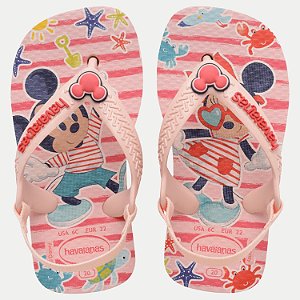 CHINELO HAVAIANAS BABY DISNEY ROSA FEMININO INFANTIL